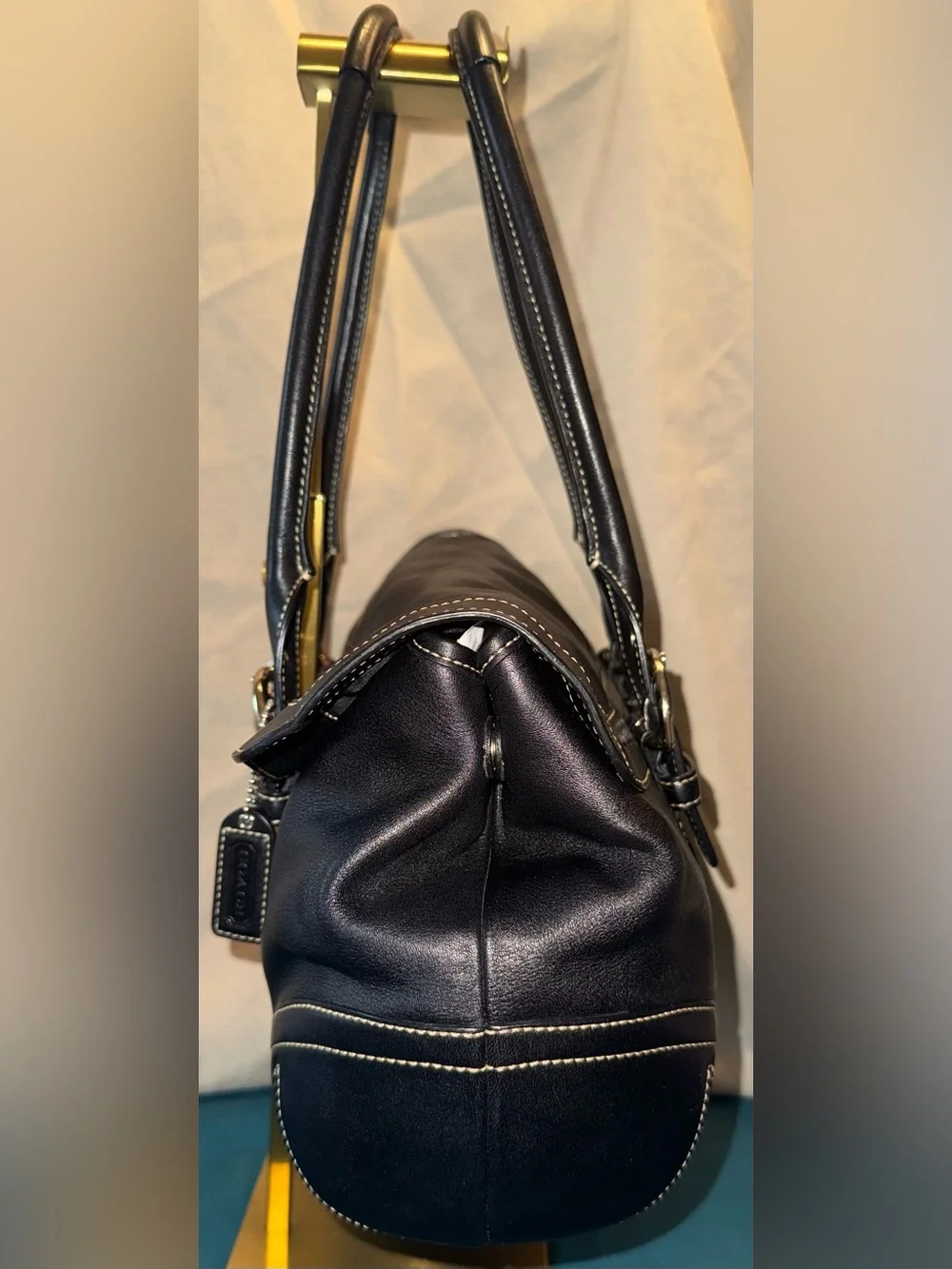 Coach 9636 Y2K Vintage Hamptons Soho Leather Satchel/Flap Shoulder Bag